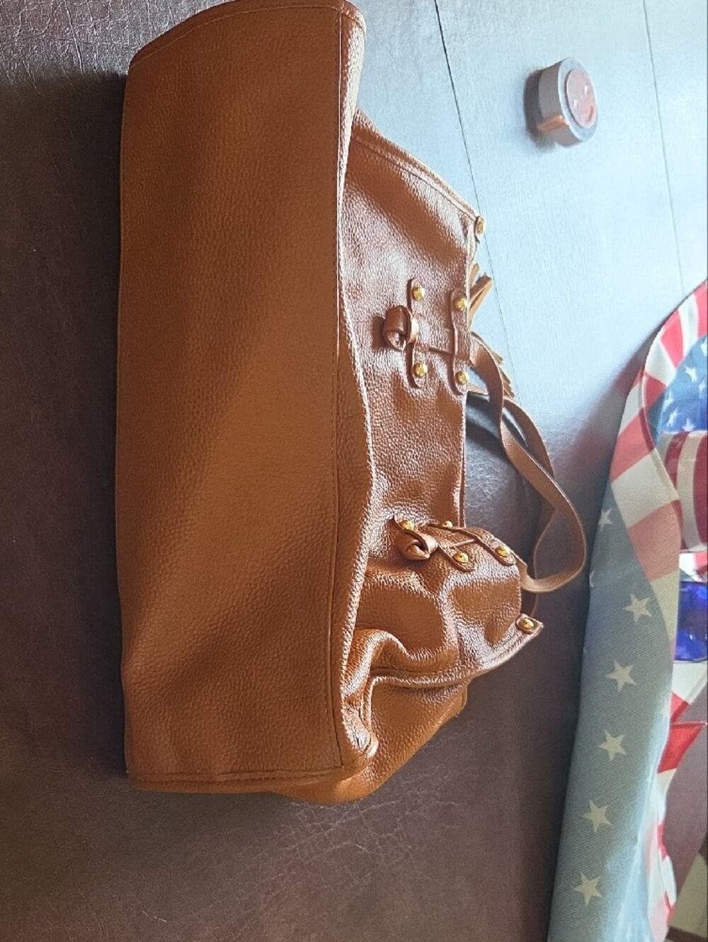 Laggo Leather Tote With Decorative Tassel - Picture 10 of 10